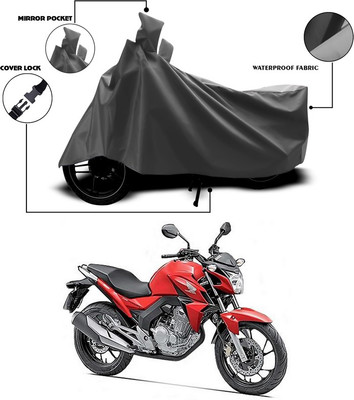 ANTHUB Waterproof Two Wheeler Cover for Honda(CB Twister, Grey)
