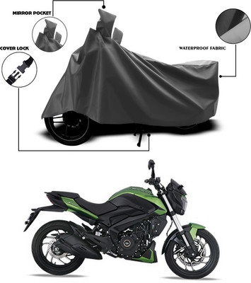 ANTHUB Waterproof Two Wheeler Cover for Bajaj(Dominar, Grey)