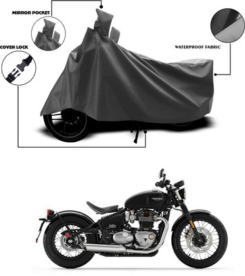 ANTHUB Waterproof Two Wheeler Cover for Triumph(Bobber 350, Grey)