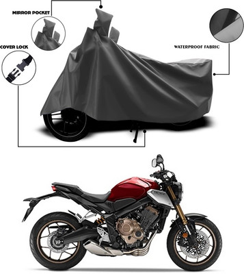 ANTHUB Waterproof Two Wheeler Cover for Honda(CBR 650F, Grey)