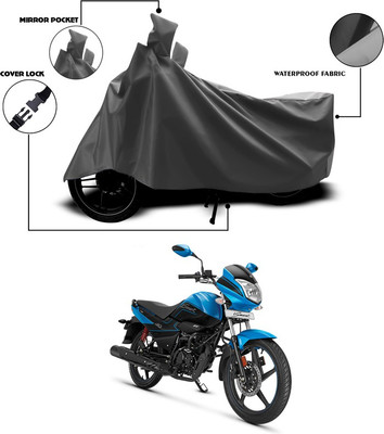 ANTHUB Waterproof Two Wheeler Cover for Hero(Splendor I Smart, Grey)