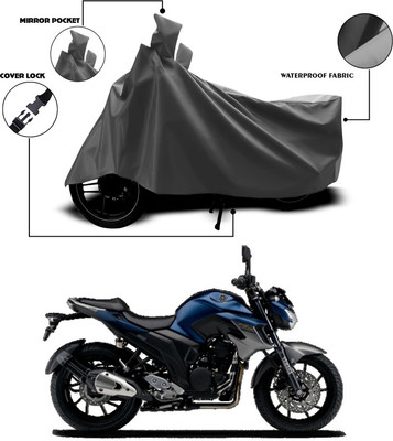 ANTHUB Waterproof Two Wheeler Cover for Yamaha(FZ-S FI, Grey)
