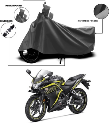 SEBONGO Waterproof Two Wheeler Cover for Honda(CBR 250R, Grey)