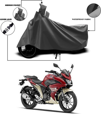 SEBONGO Waterproof Two Wheeler Cover for Yamaha(Fazer, Grey)