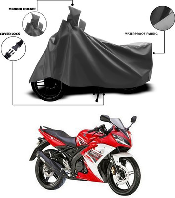 SEBONGO Waterproof Two Wheeler Cover for Yamaha(YZF R15 Ver 2.0, Grey)