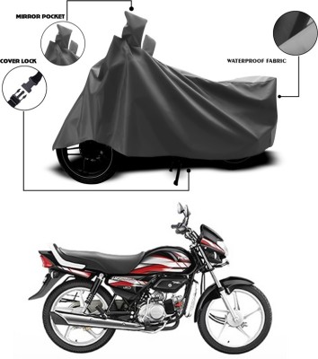 SEBONGO Waterproof Two Wheeler Cover for Hero(HF Deluxe, Grey)