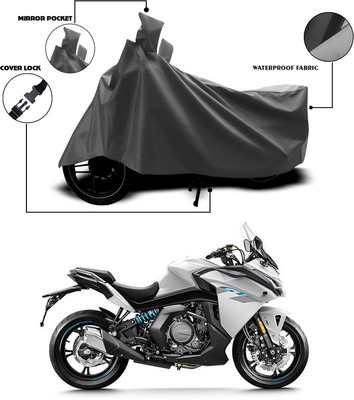 ANTHUB Waterproof Two Wheeler Cover for Universal For Bike(Grey, Grey)