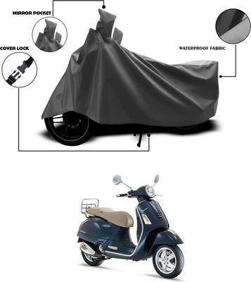 ANTHUB Waterproof Two Wheeler Cover for Vespa(Vespa, Grey)