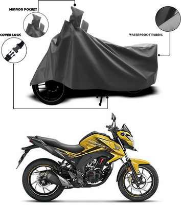 SEBONGO Waterproof Two Wheeler Cover for Honda(CB Hornet 160, Grey)