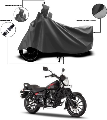 ANTHUB Waterproof Two Wheeler Cover for Bajaj(Avenger 220 Street, Grey)