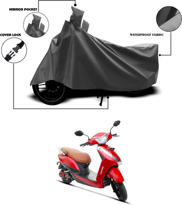 ANTHUB Waterproof Two Wheeler Cover for Ampere(Magnus, Grey)