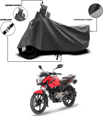 SEBONGO Waterproof Two Wheeler Cover for Bajaj(Pulsar 135 LS DTS-i, Grey)