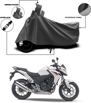 ANTHUB Waterproof Two Wheeler Cover for Universal For Bike(Grey)