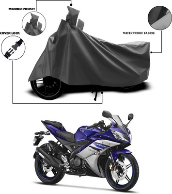 SEBONGO Waterproof Two Wheeler Cover for Yamaha(YZF R15 Ver 2.0, Grey)