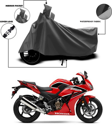 ANTHUB Waterproof Two Wheeler Cover for Honda(CB300R, Grey)