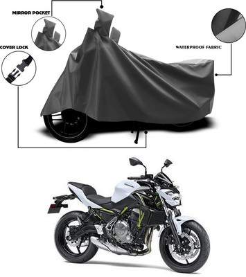 ANTHUB Waterproof Two Wheeler Cover for Kawasaki(Grey)