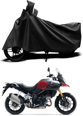 ANTHUB Two Wheeler Cover for Suzuki(Black)