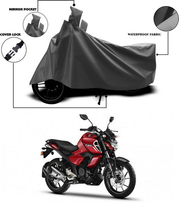 SEBONGO Waterproof Two Wheeler Cover for Yamaha(FZ-S FI, Grey)