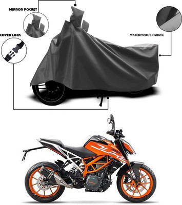ANTHUB Waterproof Two Wheeler Cover for KTM(Duke 390 ABS, Grey)