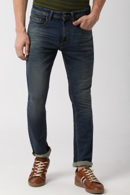 Peter England Tapered Fit Men Blue Jeans