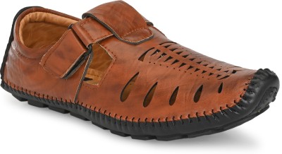 JENJA Men Brown Sandals