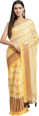 Shaily Retails Printed Bollywood Georgette Saree(Yellow)