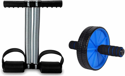 Mayank Interprises Ab Wheel Roller +Tummy Trimmer Combo Gym & Fitness Kit Ab Exerciser(Multicolor)