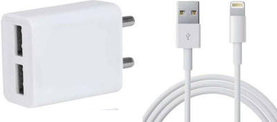 HelloX 2.4 A Wall Charger for Mobile with Detachable Cable(White, Cable Included)