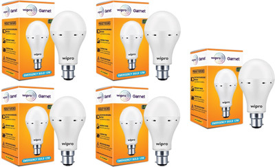 Wipro 12 W Basic Standard B22 LED Bulb(White, Pack of 5)