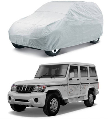 ask Car Cover For Mahindra Bolero (Without Mirror Pockets)(Silver)