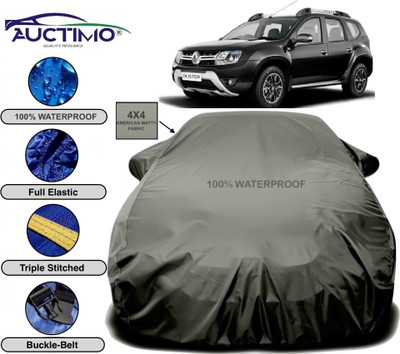 AUCTIMO Car Cover For Renault Duster (With Mirror Pockets)(Green)