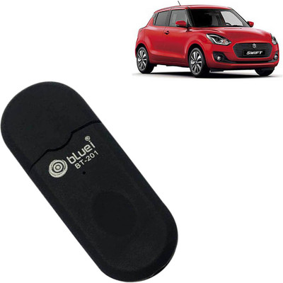 aksmit v4.0 Car Bluetooth Device with 3.5mm Connector, Transmitter, Adapter Dongle, Audio Receiver(Black)