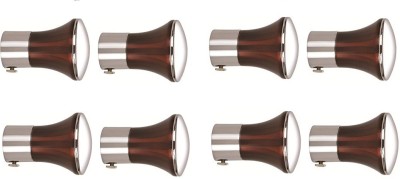 Rishikansh Maroon, Silver Curtain Knobs Metal(Pack of 8)