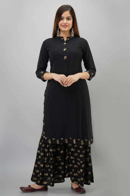 Pinkcity Creations Women Kurta Sharara Set