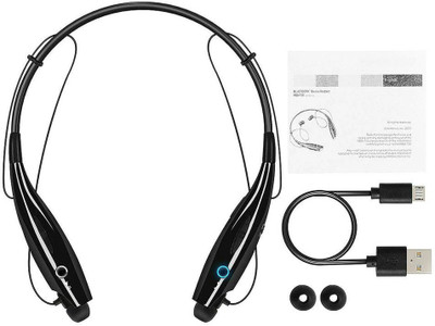 F FERONS Universal Wireless Bluetooth 4.1 Headphone Earphone Op_po/V.i_vo Bluetooth Headset(Black, In the Ear)