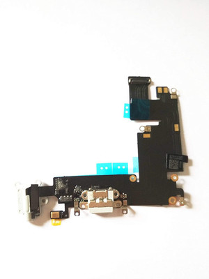 Shockware USB Charging Port Board_282 iPhone 6 Plus Silver Charging Connector Flex cable