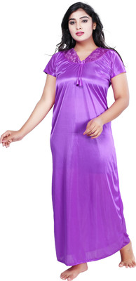 BAILEY SELLS Women Nighty(Purple)