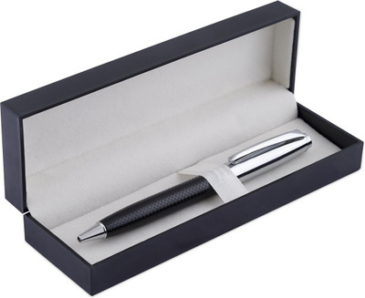 PAPERLLA Steel Black Pen Ball Point Gift Work, Home Stationery for Boys and Girls. Ball Pen(Ink Color - Blue)