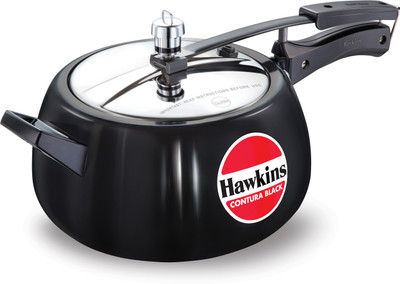 11 OFF on HAWKINS CONTURA BLACK 5 L Pressure Cooker Hard Anodized on Flipkart PaisaWapas