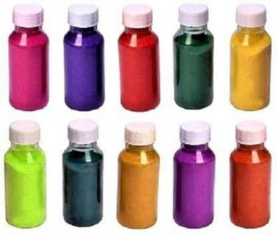Devsadan Pack of 10 Rangoli Powder(Multicolor)