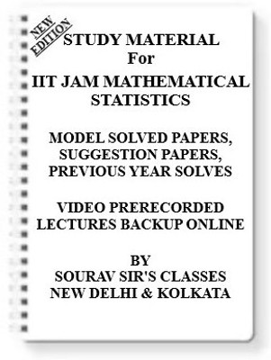 IIT JAM MATHEMATICAL STATISTICS [ PACK OF 6 BOOKS ] Study Material +MODEL SOLVED PAPERS+SUGGESTION PAPERS+PREVIOUS YEAR SOLVES+VIDEO PRERECORDED LECTURES BACKUP ONLINE(Spiral, SOURAV SIR'S CLASSES)