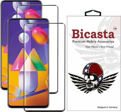 Bicasta Edge To Edge Tempered Glass for Samsung Galaxy M31s(Pack of 2)