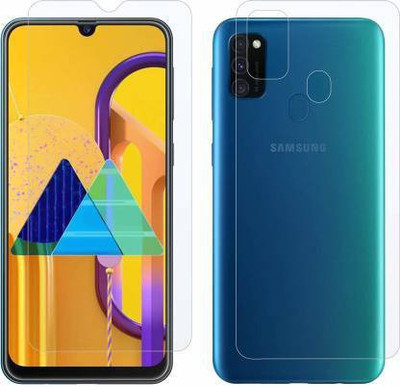 RUNEECH Front and Back Screen Guard for SAMSUNG GALAXY M30S(Pack of 2)