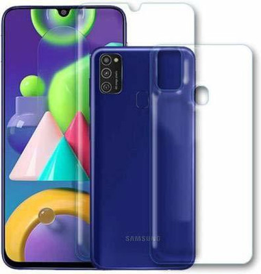 RUNEECH Front and Back Screen Guard for SAMSUNG GALAXY M21(Pack of 2)