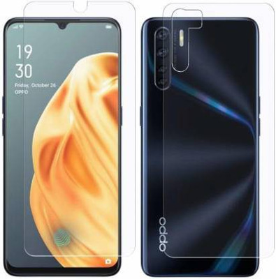 PR SMART Front and Back Tempered Glass for Oppo F15(Pack of 2)
