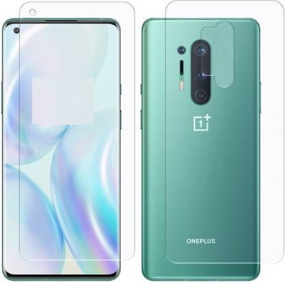 RUNEECH Front and Back Screen Guard for ONEPLUS 8 PRO(Pack of 2)