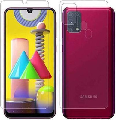 RUNEECH Front and Back Screen Guard for SAMSUNG GALAXY M31(Pack of 2)