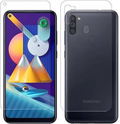 RUNEECH Front and Back Screen Guard for SAMSUNG GALAXY M11(Pack of 2)
