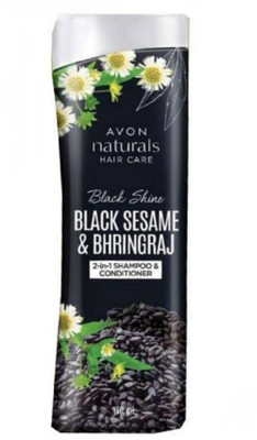 AVON Naturals Black Shine Bhringraj 2-in-1 Shampoo & Conditioner(180 ml)