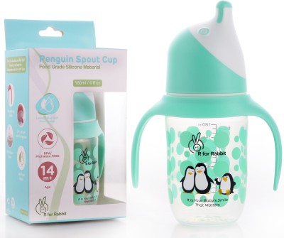 R for Rabbit Spout Cup 180 ml|6 fl oz|Anti Spill Hygenic Soft Spout BPA Free for Baby(Green)